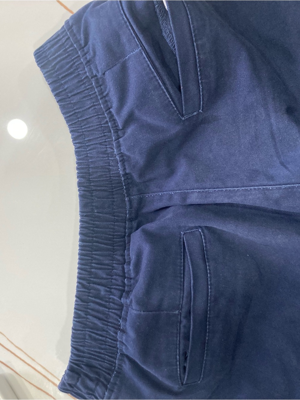 Kids Elastic-Waist Navy Joggers